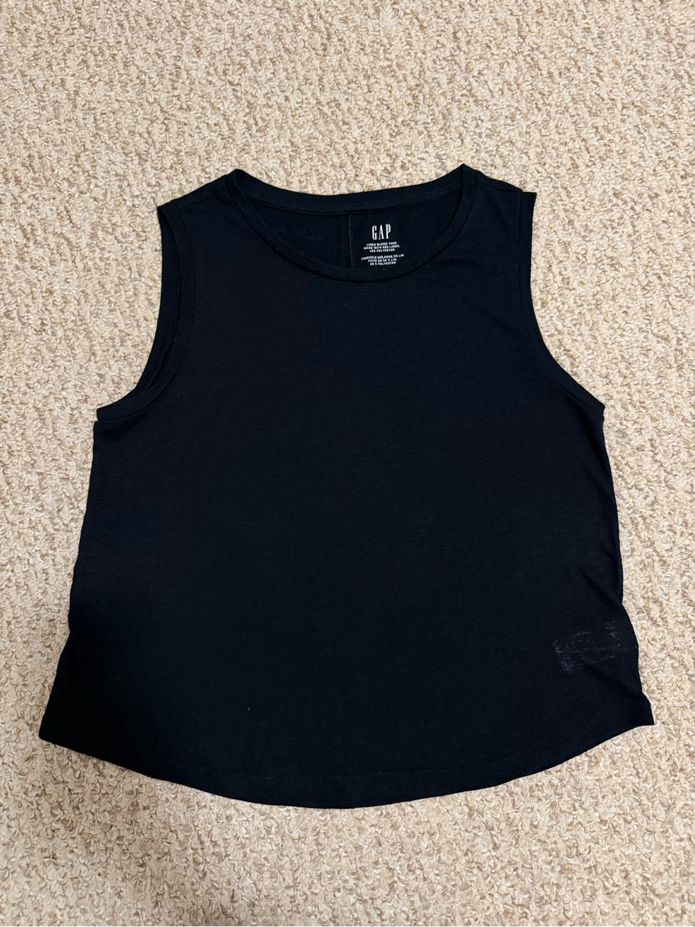 GAP Linen Blend Sleeveless Tank Top